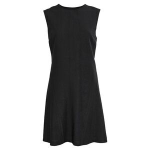 Alexander Wang Black Pleated Mini A-line Dress in Black Polyester